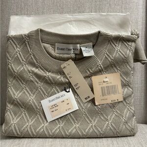Barry Bricken Men’s Crewneck Sweater in Light Taupe